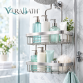 verabath™ Shower Caddy Organizer with Modern Bathroom Storage & Space Organization