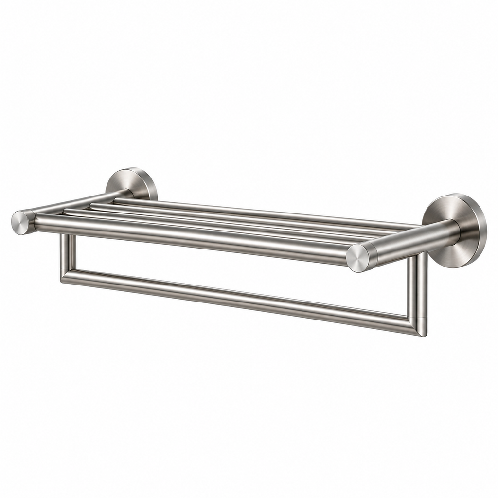 verabath™ Towel Holder with Space-Saving Storage & Modern Bathroom Style